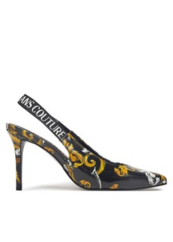 Sandały Versace Jeans Couture 78VA3S52 Czarny ze sklepu eobuwie.pl w kategorii Czółenka - zdjęcie 182113472