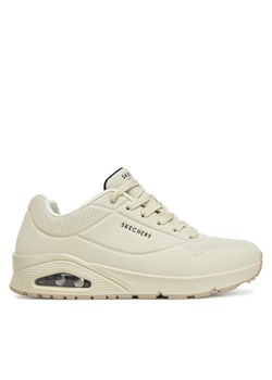 Sneakersy Skechers Uno - Stand On Air 52458/OFWT Écru ze sklepu eobuwie.pl w kategorii Buty sportowe męskie - zdjęcie 182113851