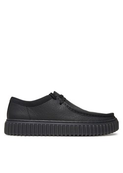 Półbuty Clarks Torhill Lo 26181385 Czarny ze sklepu eobuwie.pl w kategorii Półbuty męskie - zdjęcie 182114084
