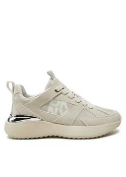 Sneakersy DKNY Zofi K4402944 Beżowy ze sklepu eobuwie.pl w kategorii Buty sportowe damskie - zdjęcie 182114160