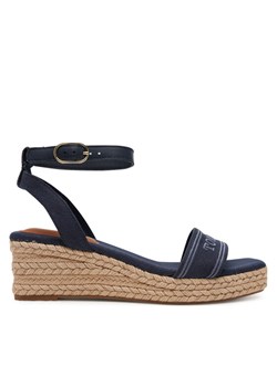 Espadryle Tommy Hilfiger Tommy Hilfiger Espad Mid Wedge FW0FW08805 Granatowy ze sklepu eobuwie.pl w kategorii Espadryle damskie - zdjęcie 182114293