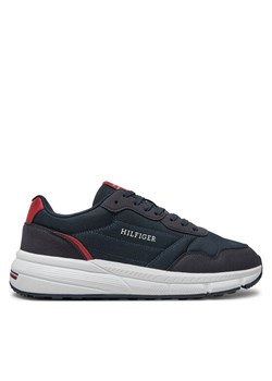 Sneakersy Tommy Hilfiger Faston Mix Ess FM0FM05141 Granatowy ze sklepu eobuwie.pl w kategorii Buty sportowe męskie - zdjęcie 182114531