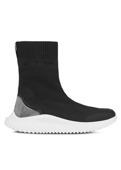 Sneakersy Calvin Klein Jeans Eva Runner Sock Knit Wn YW0YW01204 Czarny ze sklepu eobuwie.pl w kategorii Buty sportowe damskie - zdjęcie 182114881