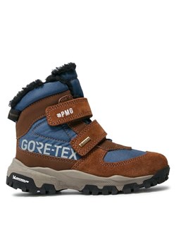 Kozaki Primigi GORE-TEX 6924111 M Brązowy ze sklepu eobuwie.pl w kategorii Buty zimowe dziecięce - zdjęcie 182114934