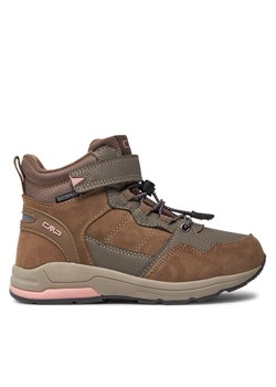Sneakersy CMP Kids Hadil Leather Wp Urban Shoes 3Q84524 Brązowy ze sklepu eobuwie.pl w kategorii Buty trekkingowe dziecięce - zdjęcie 182114942