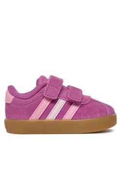 Sneakersy adidas VL Court 3.0 JH6309 Różowy ze sklepu eobuwie.pl w kategorii Buty sportowe dziecięce - zdjęcie 182115112