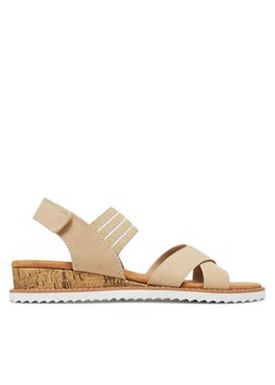 Sandały Skechers BOBS Desert Kiss-Shore Enough 114130/NAT Beżowy ze sklepu eobuwie.pl w kategorii Sandały damskie - zdjęcie 182115603