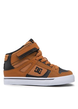 Sneakersy DC Pure High-Top Ev ADBS300324 Brązowy ze sklepu eobuwie.pl w kategorii Buty sportowe dziecięce - zdjęcie 182115722