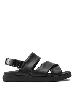 Sandały Calvin Klein Padded Criss Cross Sandal HM0HM01482 Czarny ze sklepu eobuwie.pl w kategorii Sandały męskie - zdjęcie 182115790