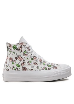 Trampki Converse Chuck Taylor All Star Lift Platform Pink Lemonade A07561C Biały ze sklepu eobuwie.pl w kategorii Trampki damskie - zdjęcie 182115820