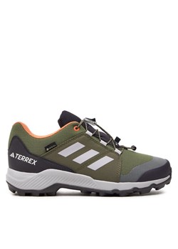 Trekkingi adidas Terrex GORE-TEX ID0931 Zielony ze sklepu eobuwie.pl w kategorii Buty trekkingowe dziecięce - zdjęcie 182115943
