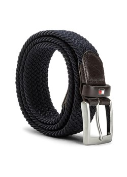 Pasek Męski Tommy Hilfiger New Adan Belt 3.5 AM0AM02801 85 Granatowy ze sklepu eobuwie.pl w kategorii Paski męskie - zdjęcie 182116084