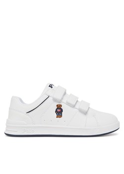 Sneakersy Polo Ralph Lauren Heritage Court IV Ezz Bear RL02939101 Biały ze sklepu eobuwie.pl w kategorii Buty sportowe dziecięce - zdjęcie 182116132