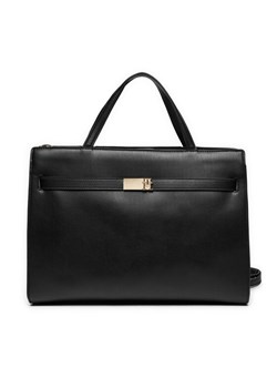 Torebka Tommy Hilfiger Th Heritage Workbag AW0AW16910 Czarny ze sklepu eobuwie.pl w kategorii Torebki damskie - zdjęcie 182116373