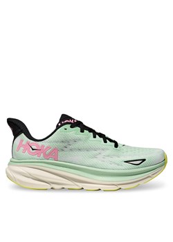 Buty do biegania Hoka Clifton 9 1127896 Zielony ze sklepu eobuwie.pl w kategorii Buty sportowe damskie - zdjęcie 182116690