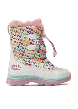 Śniegowce Agatha Ruiz de la Prada 241992-B D Biały ze sklepu eobuwie.pl w kategorii Buty zimowe dziecięce - zdjęcie 182116713