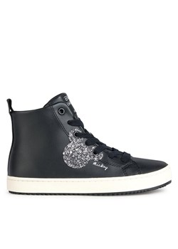 Sneakersy Geox J Kalispera Girl J364GD 000BC C9999 M Czarny ze sklepu eobuwie.pl w kategorii Trampki dziecięce - zdjęcie 182116792