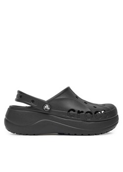 Klapki Crocs BAYA PLATFORM CLOG 208186-001 Czarny ze sklepu eobuwie.pl w kategorii Klapki damskie - zdjęcie 182116852