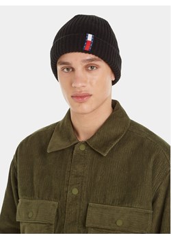 Czapka Tommy Jeans Im Tju Unisex Beanie AU0AU01808 Czarny ze sklepu eobuwie.pl w kategorii Czapki zimowe męskie - zdjęcie 182116940