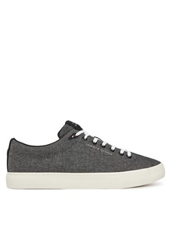 Tenisówki Tommy Hilfiger Th Hi Vulc Low Core Chambray FM0FM05389 Szary ze sklepu eobuwie.pl w kategorii Trampki męskie - zdjęcie 182117101