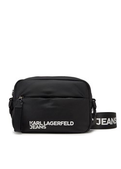 Torebka Karl Lagerfeld Jeans A1W30232 Czarny ze sklepu eobuwie.pl w kategorii Listonoszki - zdjęcie 182117190