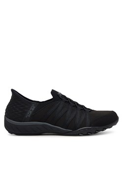 Sneakersy Skechers Breathe Easy - Roll With Me 100593/BBK Czarny ze sklepu eobuwie.pl w kategorii Buty sportowe damskie - zdjęcie 182117421
