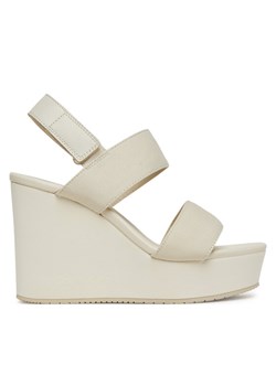 Sandały Calvin Klein Jeans Wedge Sandal Webbing In YW0YW01790 Szary ze sklepu eobuwie.pl w kategorii Sandały damskie - zdjęcie 182117690