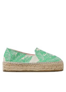 Espadryle Manebi Cotton Jaquard Double Sole Espadrilles G 4.8 D0 Zielony ze sklepu eobuwie.pl w kategorii Espadryle damskie - zdjęcie 182117921