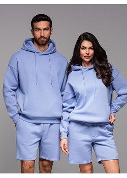 Dresowa bluza unisex z kapturem i kieszeniami – lawendowa V9 OU-SNBC-0105 ze sklepu ombre w kategorii Bluzy męskie - zdjęcie 182591800