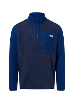 The North Face Męska kurtka polarowa - Yumiori 1/4 zip Mężczyźni niebieski jednolity ze sklepu vangraaf w kategorii Bluzy męskie - zdjęcie 182592424