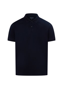 Andrew James Męska koszulka polo Mężczyźni Bawełna granatowy jednolity ze sklepu vangraaf w kategorii T-shirty męskie - zdjęcie 182592440