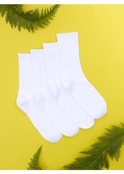 Sinsay - Skarpetki 4 pack - biały ze sklepu Sinsay w kategorii Skarpetki męskie - zdjęcie 182592674