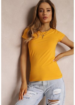 Żółty T-shirt Ariema ze sklepu renee.pl w kategorii Bluzki damskie - zdjęcie 182592713