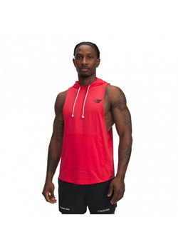 Męski top treningowy z kapturem Under Armour Project Rock SL HD - czerwony ze sklepu Sportstylestory.com w kategorii T-shirty męskie - zdjęcie 182593111
