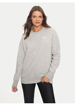 Under Armour Bluza Essential 1379475 Szary Loose Fit ze sklepu MODIVO w kategorii Bluzy damskie - zdjęcie 182593750