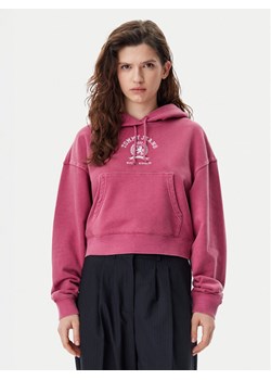 Tommy Jeans Bluza Varsity DW0DW20311 Różowy Boxy Fit ze sklepu MODIVO w kategorii Bluzy damskie - zdjęcie 182593782