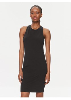Calvin Klein Swimwear Sukienka plażowa KW0KW02480 Czarny Regular Fit ze sklepu MODIVO w kategorii Sukienki - zdjęcie 182593791