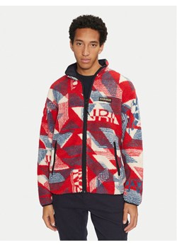 Napapijri Polar T-Argient NP0A4HZJ Czerwony Regular Fit ze sklepu MODIVO w kategorii Bluzy męskie - zdjęcie 182593813