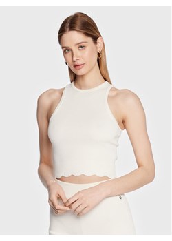 Guess Top Ada W3GZ00 Z2Z80 Écru Regular Fit ze sklepu MODIVO w kategorii Bluzki damskie - zdjęcie 182593822