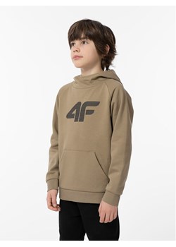 4F Bluza 4FJAW23TSWSM626 Beżowy Regular Fit ze sklepu MODIVO w kategorii Bluzy chłopięce - zdjęcie 182593981