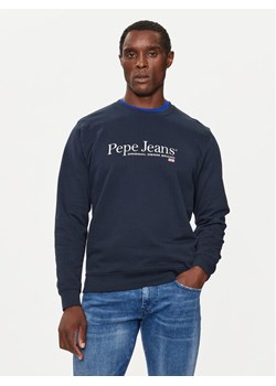Pepe Jeans Bluza PM582699 Granatowy Regular Fit ze sklepu MODIVO w kategorii Bluzy męskie - zdjęcie 182593984