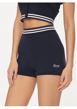 Tommy Jeans Szorty materiałowe Script DW0DW17781 Granatowy Slim Fit ze sklepu MODIVO w kategorii Szorty - zdjęcie 182594004