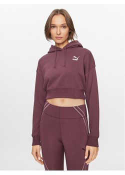 Puma Bluza Classics 621409 Bordowy Regular Fit ze sklepu MODIVO w kategorii Bluzy damskie - zdjęcie 182594063
