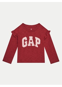 Gap Bluzka 626254 Bordowy Regular Fit ze sklepu MODIVO w kategorii Bluzki dziewczęce - zdjęcie 182594120