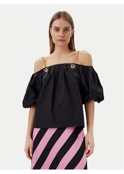 Lola Casademunt by Maite Top MS2515040 Czarny Relaxed Fit ze sklepu MODIVO w kategorii Bluzki damskie - zdjęcie 182594254