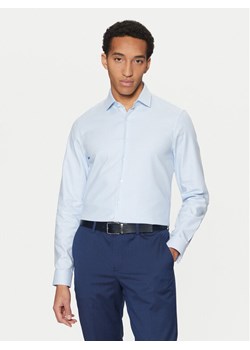 Calvin Klein Koszula K10K113854 Błękitny Slim Fit ze sklepu MODIVO w kategorii Koszule męskie - zdjęcie 182594280