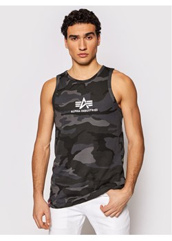 Alpha Industries Tank top Basci Camo 126566C Szary Regular Fit ze sklepu MODIVO w kategorii T-shirty męskie - zdjęcie 182594332