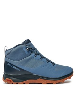 Salomon Trekkingi Outsnap Cswp L47289800 Niebieski ze sklepu MODIVO w kategorii Buty trekkingowe męskie - zdjęcie 182594402