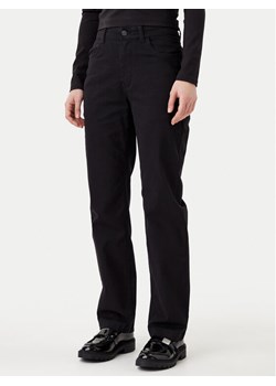 Calvin Klein Jeans Spodnie materiałowe J20J224852 Czarny Straight Fit ze sklepu MODIVO w kategorii Spodnie damskie - zdjęcie 182594451