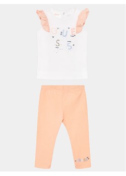 Guess Komplet t-shirt i legginsy A4GG03 K6YW4 Pomarańczowy Regular Fit ze sklepu MODIVO w kategorii Komplety niemowlęce - zdjęcie 182594454